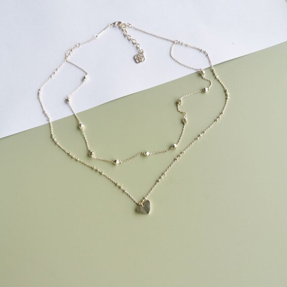 Kendra Scott Ari Heart Necklace - Gold - Picture 4 of 5